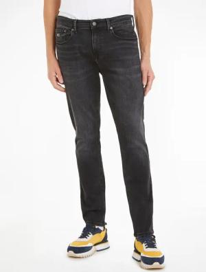Tommy Jeans Tapered-fit-Jeans "Austim Slim Tapered", mit Logostickereien