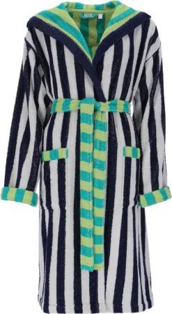 Esprit Unisex-Bademantel "Summer Stripe, ideal für Sauna & Spa, Hotelbademantel, Morgenmantel", (1 St.), Doubleface