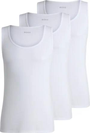 BOSS Tanktop "3P RibClassic BOSS ONE x David Beckham", Ton in Ton Stickerei auf der Brust