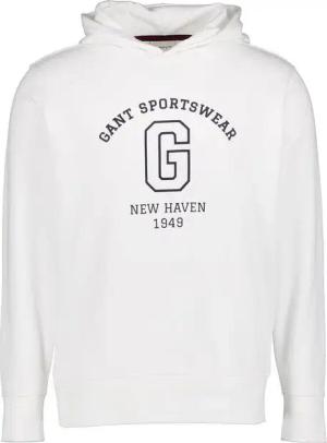 Gant Herren Hoodie weiß unifarben