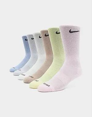 Nike 6er-Pack Everyday Cushioned Training Crew Socken - Herren, Mehrfarbig