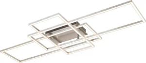 Deckenleuchte nickel Metall Kunststoff B/H/L: ca. 42x10x103 cm