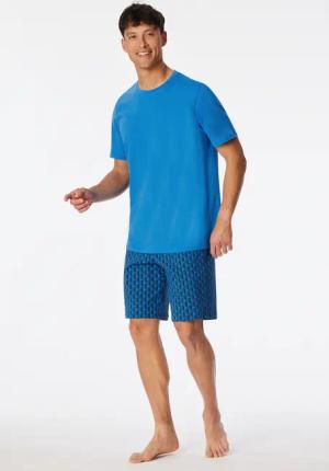Schlafanzug kurz aquarium gemustert - Casual Essentials 56