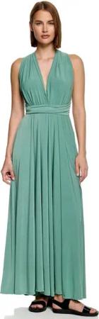 Worldclassca Abendkleid Worldclassca Abendkleid Partykleid Lang mit Schlitz Sommerkleid Maxikleid Cocktailkleid Wickelkleid Elegant Schulterfrei Ärmellos