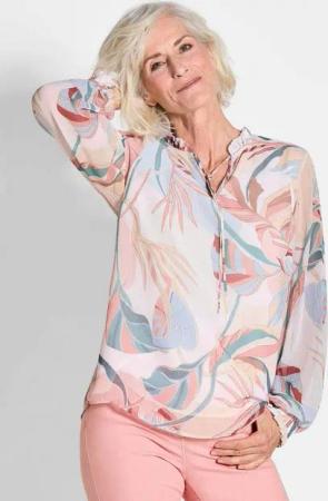 GOLDNER Schlupfbluse Druckbluse