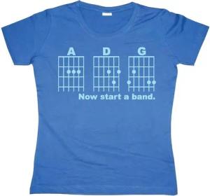 Hybris T-Shirt Now Start A Band Girly T-Shirt