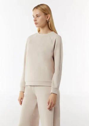 Comma Sweatshirt Basic (1-tlg) langarm, runder Ausschnitt, Regular Fit, Modal-Mix