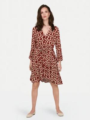ONLY Kleid für den Alltag Clemmentine 15320417 Dunkelrot Regular Fit