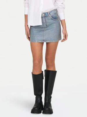 ONLY Jeansrock Hollywood 15342137 Blau Regular Fit