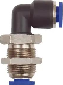 Riegler L-Schott-Steckverbindung »Blaue Serie« mini, M10x1,0, Schl.-Ø 4