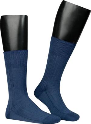 Falke Herren Socke blau Kashmere-Wolle unifarben
