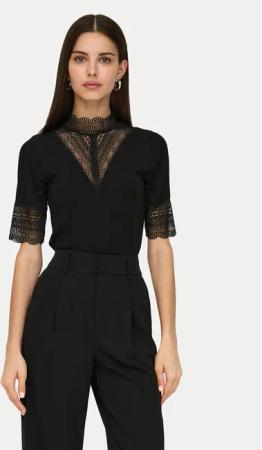 ONLY Bluse Tilde 15335353 Schwarz Slim Fit