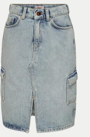 Kids ONLY Jeansrock Posey 15341484 Blau Regular Fit