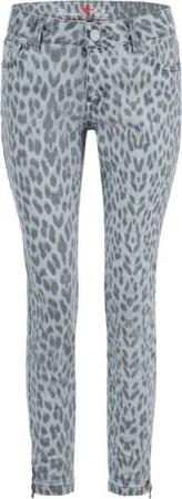 Buena Vista Gerade Jeans - Leo Stretch Hose Damen - Damenhose in Leo-Optik - 7/8-Hose