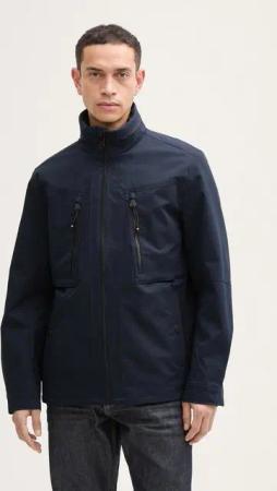 TOM TAILOR Outdoorjacke Jacke mit Kapuze im Stehkragen