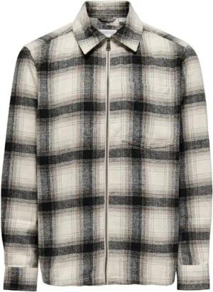 ONLY & SONS Outdoorhemd - Hemdjacke - Leichte Jacke - Overshirt- ONSAUSTIN WOOL ZIP OVERSHIRT