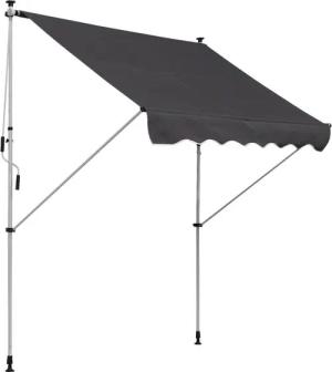 Klemm-Markise grau B/L: ca. 200x150 cm