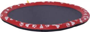 PawHut Hunde-Planschbecken rot Kunststoff B/H/L: ca. 150x1x150 cm