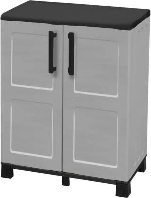 Linea Idea Kunststoffschrank Idea grau Kunststoff B/H/T: ca. 68x90x37 cm