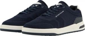 TOM TAILOR Herren Leichter Sneaker aus Textilstoff, blau, Uni, Gr. 44