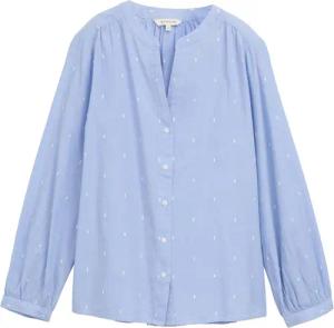 TOM TAILOR Damen Bluse mit Stickereien, blau, Gemustert, Gr. 46