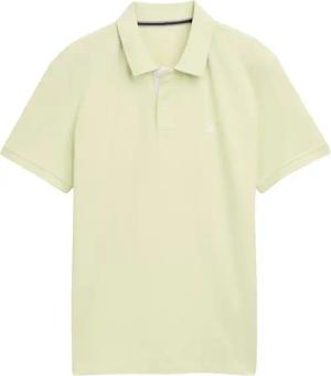 TOM TAILOR Herren Piqué Poloshirt aus Baumwolle, grün, Uni, Gr. S
