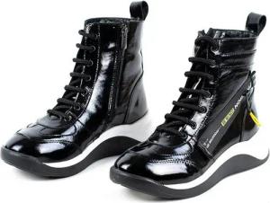 LaMarta Boots damen schwarz, damenstiefel winter black, Schnürstiefel