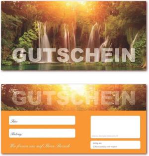 LYSCO Geschenkkarte Geschenkgutscheine Reisegutschein, Gutscheine Natur, Reise zweiseitig bedruckt