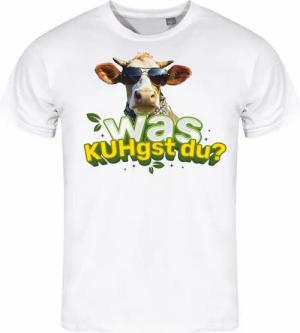 deinshirt Print-Shirt Herren T-Shirt Was KUHgst du Funshirt mit Motiv