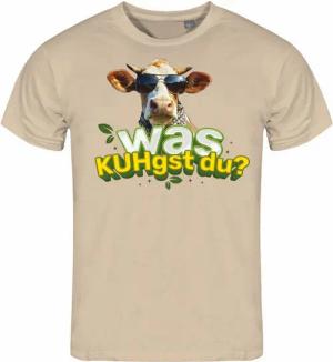 deinshirt Print-Shirt Herren T-Shirt Was KUHgst du Funshirt mit Motiv