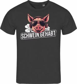 deinshirt Print-Shirt Herren T-Shirt Schwein gehabt Funshirt mit Motiv