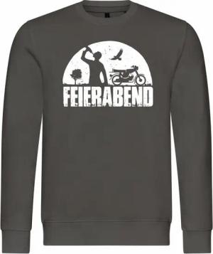 deinshirt Rundhalspullover Herren Pullover Feierabend Simson Mit Print Motiv