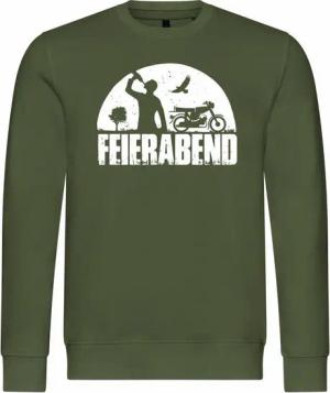 deinshirt Rundhalspullover Herren Pullover Feierabend Simson Mit Print Motiv