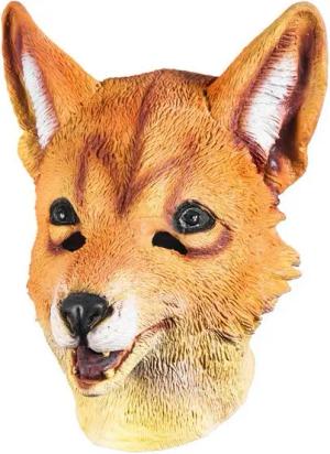 Metamorph Verkleidungsmaske Rotfuchs, Realistisch gestaltete Vollmaske