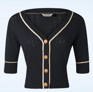 Boat Club Strickjacke in Marineblau