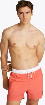 Tommy Hilfiger Swimwear Badeshorts MEDIUM DRAWSTRING mit Logo-Patch, mit kontrastfarbenem Bund