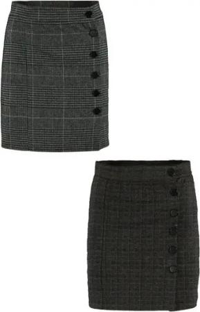 HaILY’S Sommerrock Bleistift 2er-Set Mini mit Knopfleiste (2-tlg) SH P ST Charlotta