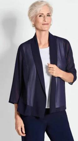 GOLDNER Jerseyblazer Chiffonjäckchen