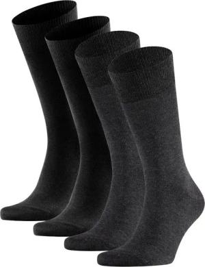 FALKE Kurzsocken Herren Socken 4er Pack Baumwolle FALKE Happy DP SO (Packung, 4er Pack)