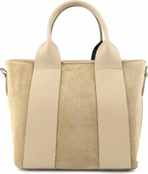 ITALYSHOP24 Schultertasche Made in Italy Damen Wildleder Tasche Shopper Handtasche Umhängetasche, Business CrossOver echt Ledertasche Damentasche Reise Freizeit Outfit