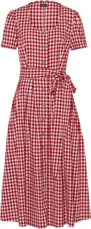 Luis Steindl Trachtenkleid Vichykaro-Leinenkleid