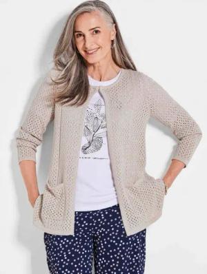 GOLDNER Outdoorjacke Strickjacke