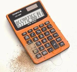 OLYMPIA LCD-1000P Tischrechner orange