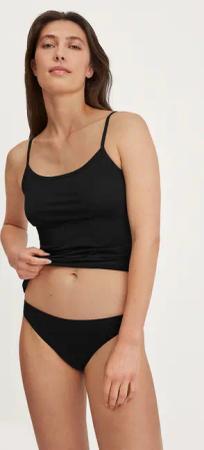 CALIDA Essential Cotton Slip, low cutfür Damen, M, Schwarz, Komfort und Stil in Perfektion