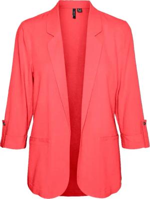 Vero Moda Kurzblazer "VMJESMILO 3/4 LOOSE BLAZER WVN GA NOOS", mit Leinen
