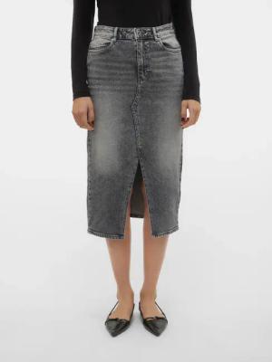 Vero Moda Maxirock "VMVERI HR CALF DENIM SKIRT GA NOOS"