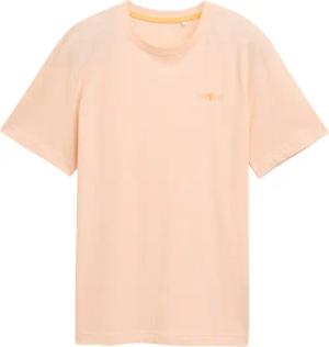 TOM TAILOR Herren T-Shirt mit Logo-Print, orange, Gestreift, Gr. XXL
