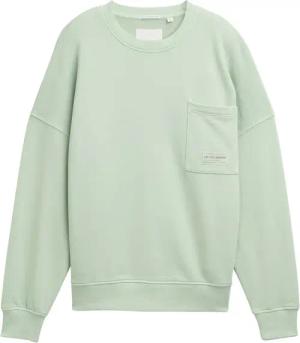 TOM TAILOR Jungen Oversize Sweatshirt mit Brusttasche, grün, Uni, Gr. 164
