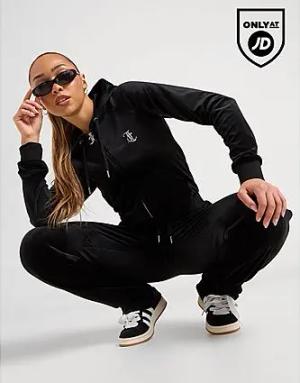 JUICY COUTURE Diamante JC Logo Hoodie - Damen, schwarz