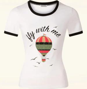 Fly With Me T-Shirt in Off White